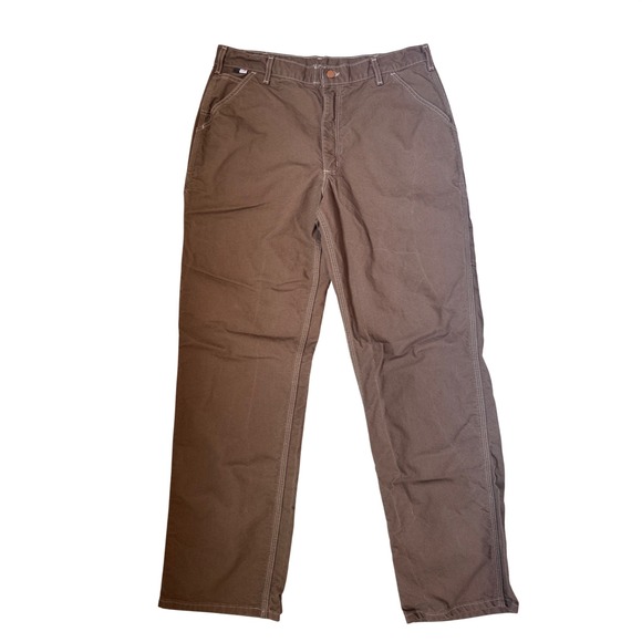 Carhartt Other - Carhartt FR Flame Resistant Work Pants Mens 36x34 Brown Carpenter CAT 2